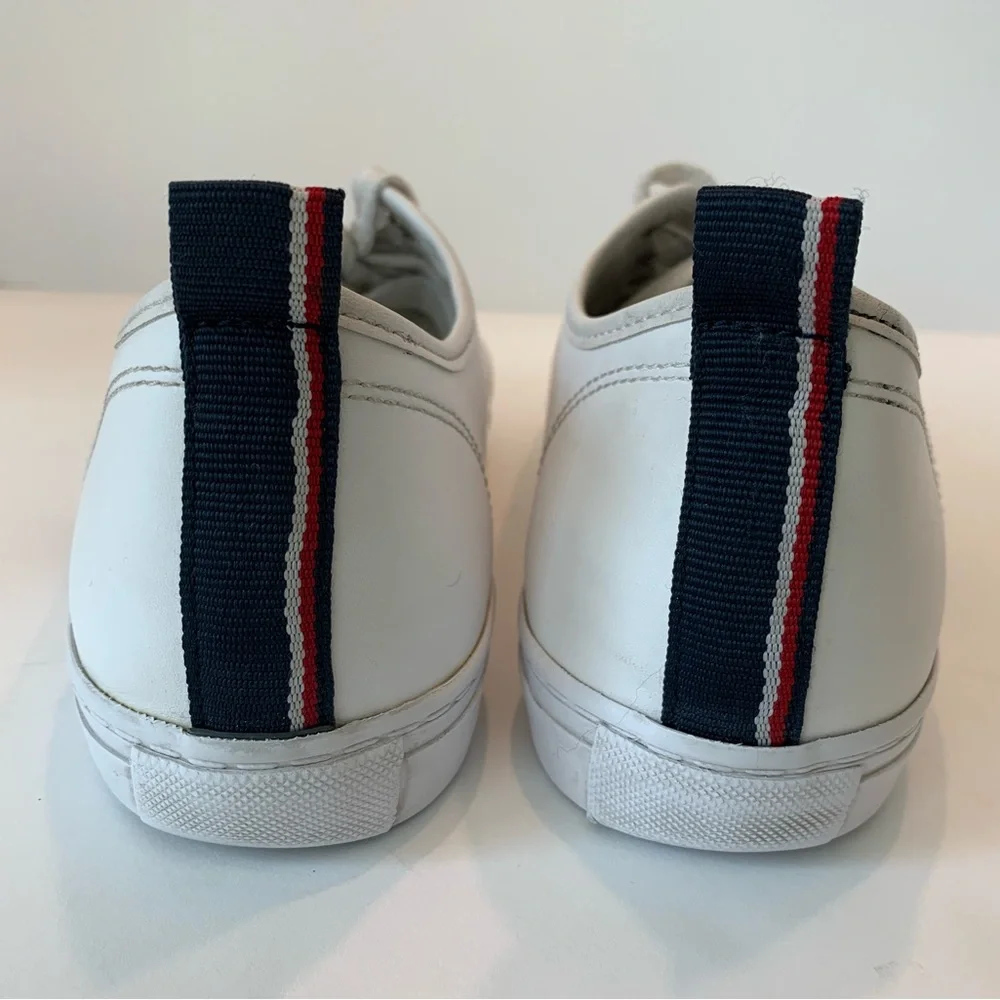Tommy Hilfiger Lainie White Leather Sneakers Size 10